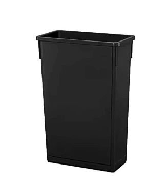 Black 23 Gal. Slim Design Container